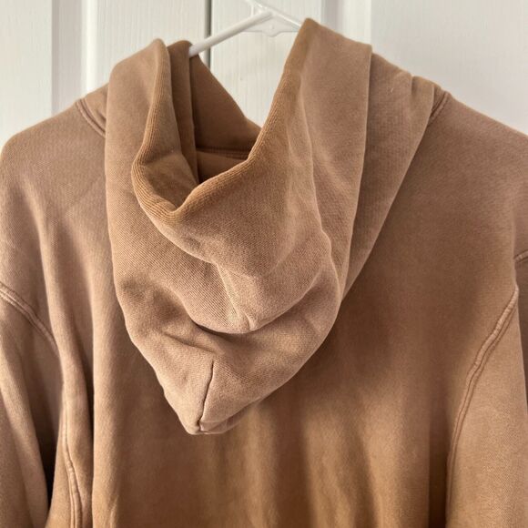 NWT $310 Les Tien Heavyweight Hoodie Size Small Men Faded Brown Brushed Fleece - Picture 8 of 13